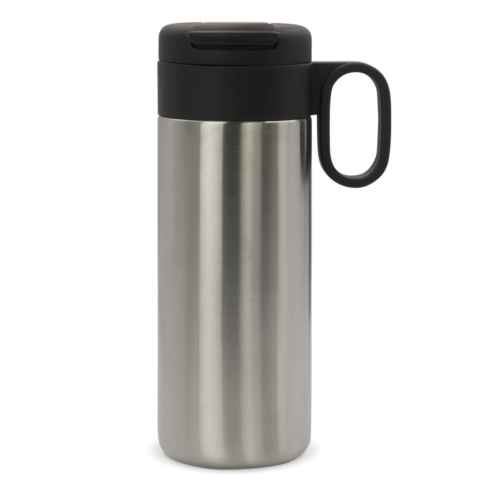 Thermofles Flow met handvat 400ml - Zilver