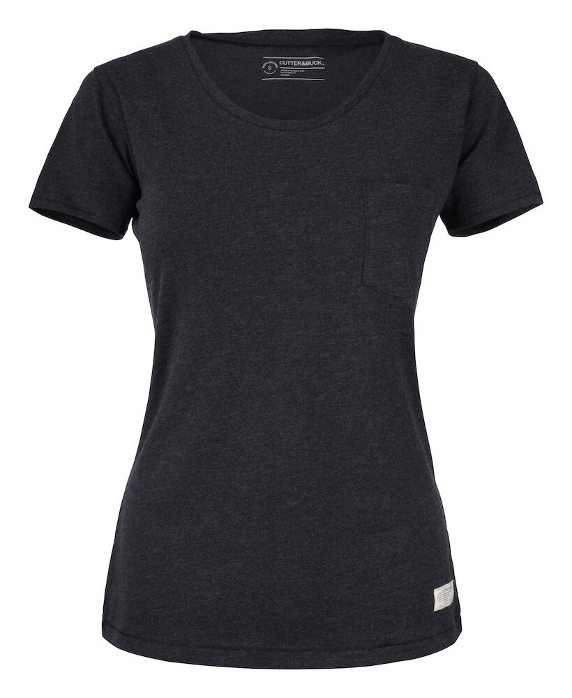 Cutter & Buck - Pacific City Tee Dames Antraciet Mélange L