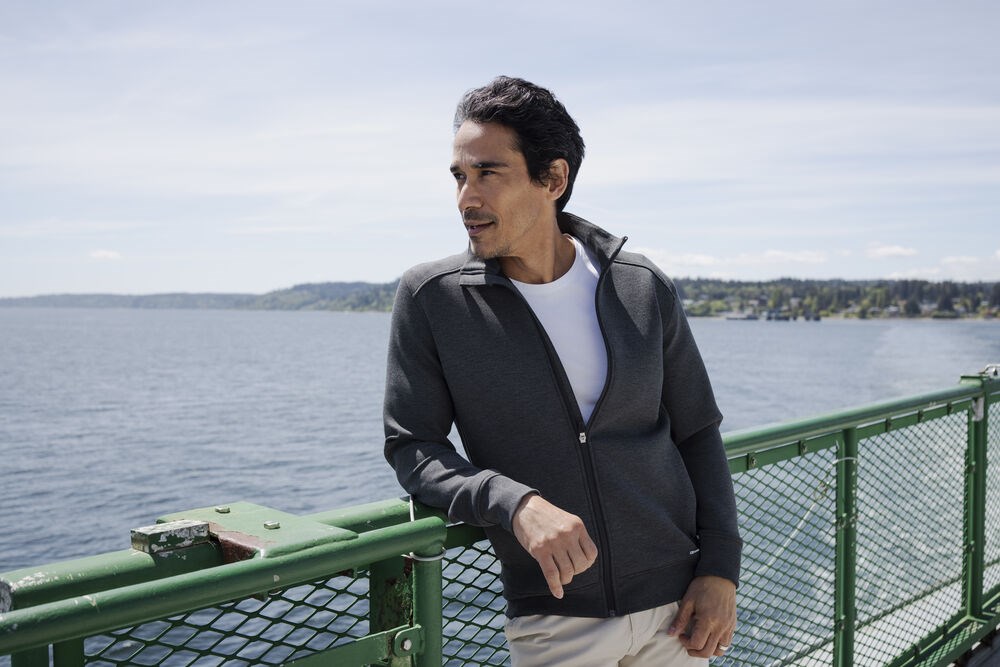 Cutter & Buck - Pemberton Cardigan Full Zip Heren Dark Navy 4XL