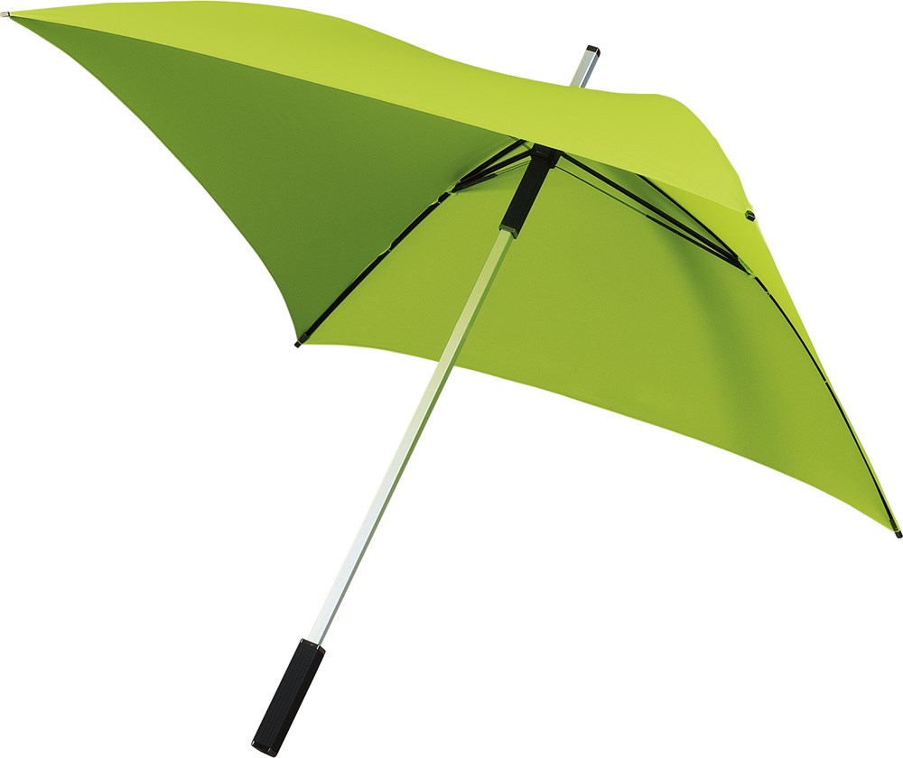 All Square - Vierkante paraplu - Handopening - Windproof -  130 cm - Lime groen