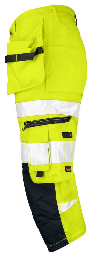 Jobman - 2217 Hi-Vis Long Shorts Geel/Zwart C60