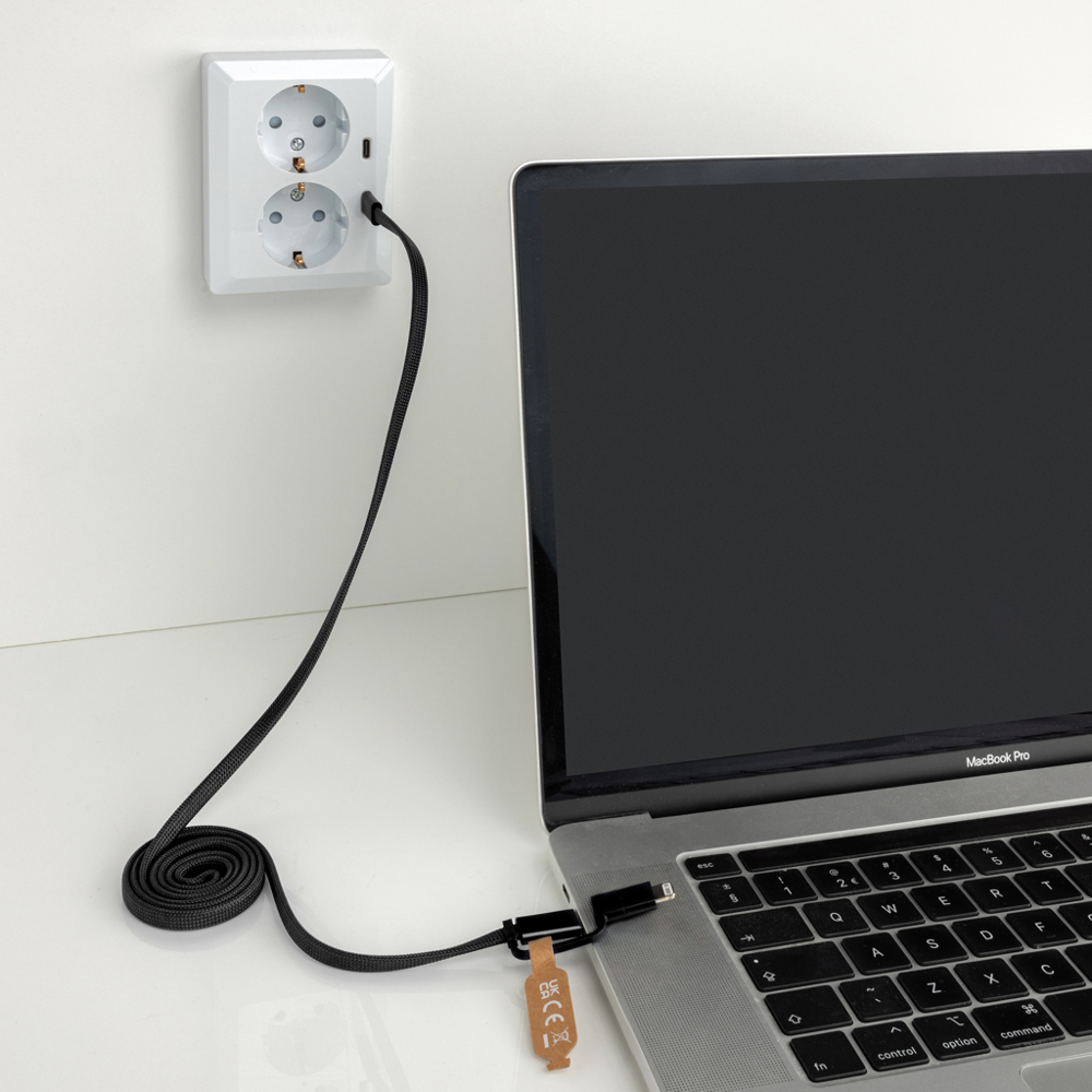 Arc Ultra-thin RCS recycled 60W 2 in 1 magnetische kabel