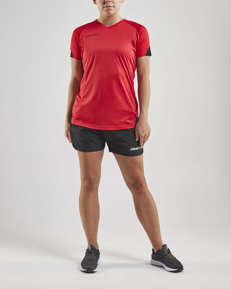 Craft - PRO Control Impact SS Tee W Bright Red/Black XS