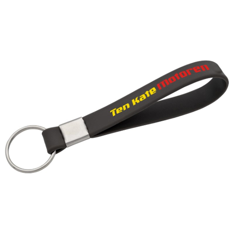 Siliconen sleutelhanger met 25mm splitring