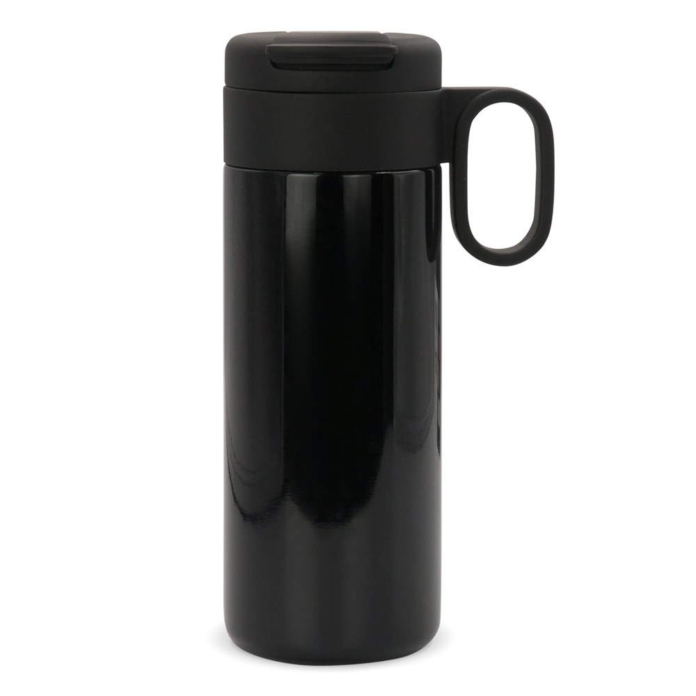 Thermofles Flow met handvat 400ml - Zwart