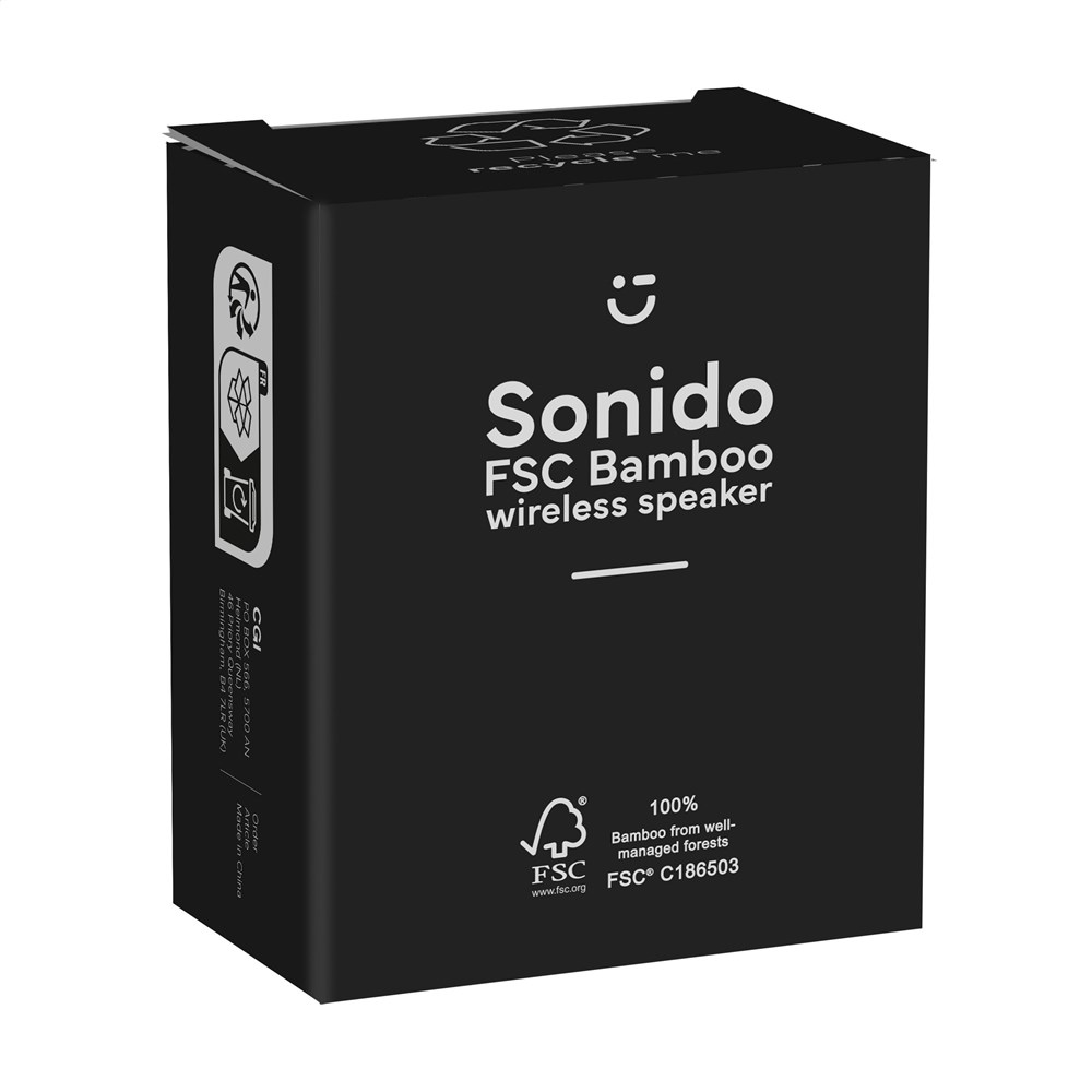 Sonido 5W Bamboo Wireless Speaker draadloze speaker