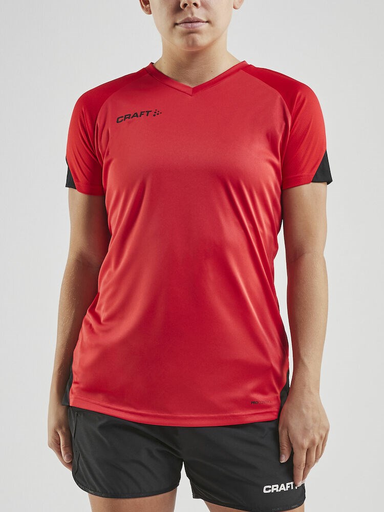 Craft - PRO Control Impact SS Tee W Bright Red/Black XS