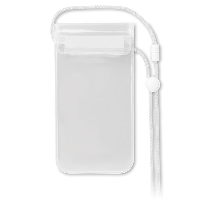 COLOURPOUCH - Waterdichte smartphonehoes - transparant wit
