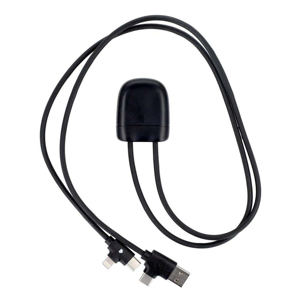 4034 - Xoopar Ice-Tag kabel voorzien van Find My tracker - Zwart