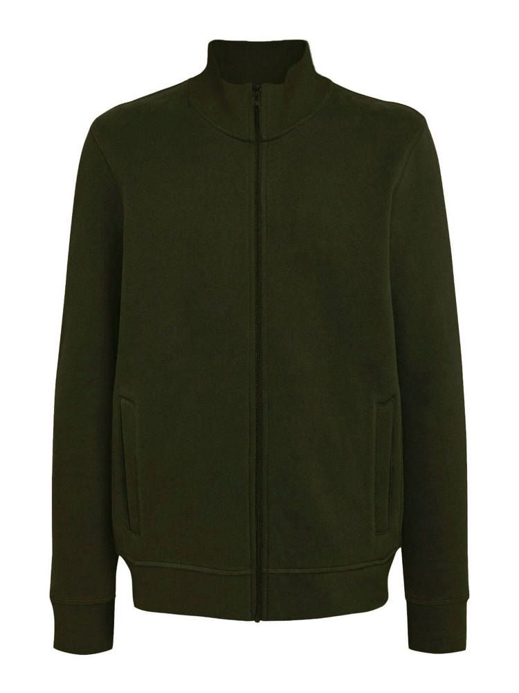BS Harlem full zip sweater, 280 gr/m² - Olijfgroen (PMS 418C)