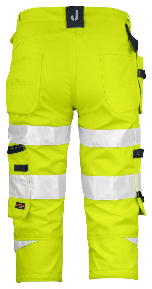 Jobman - 2217 Hi-Vis Long Shorts Geel/Zwart C60