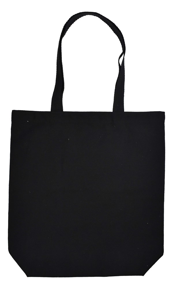 Katoenen tas met lange hengsels en bodem, 300 gr/m²