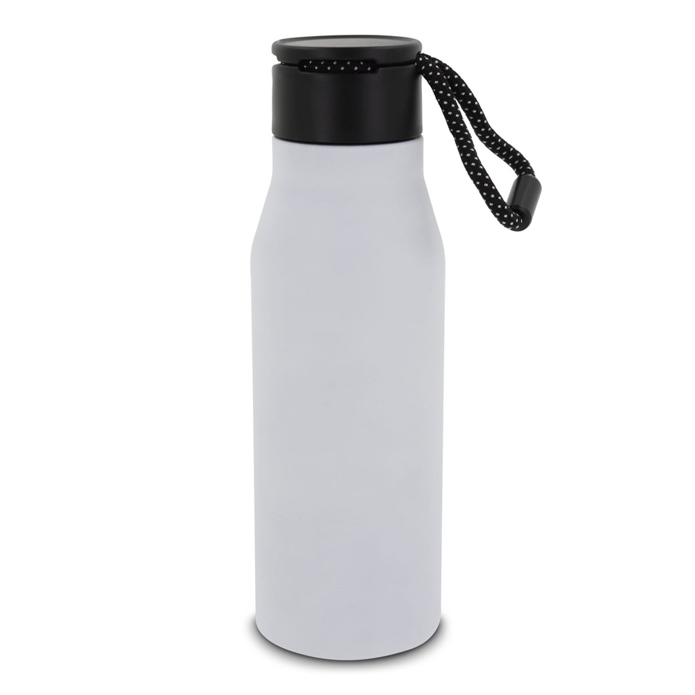 Thermofles met touw 600ml - Wit