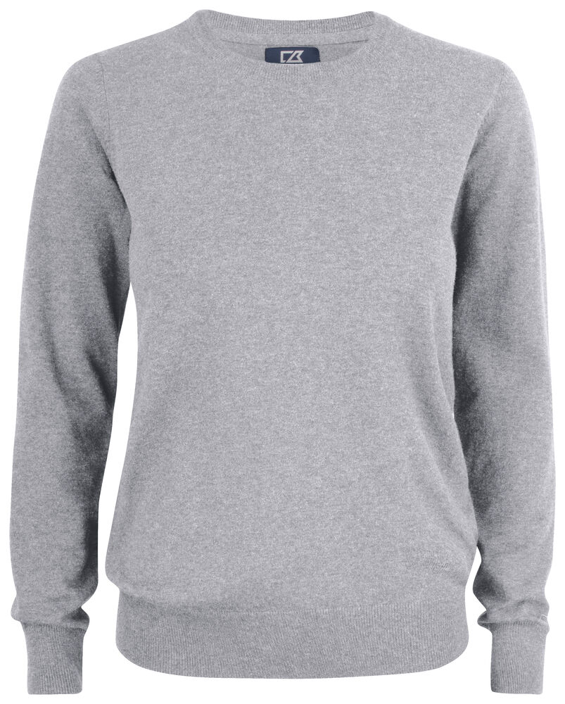 Cutter & Buck - Oakville Crewneck Dames Grijs Mélange XXL