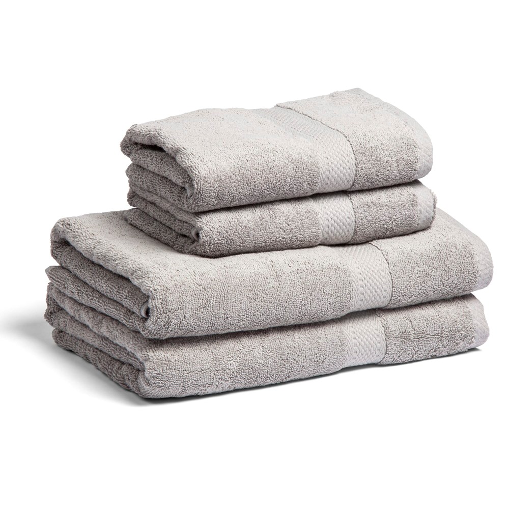 Lord Nelson Fairtrade handdoek 70x130cm set van 3 - grijs