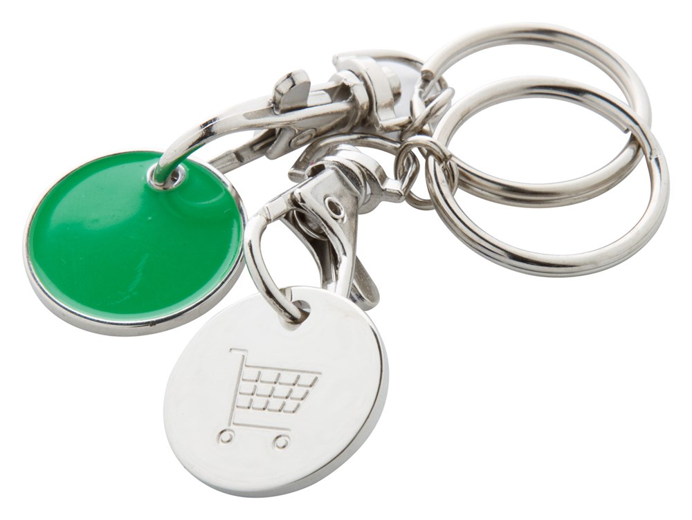 Eurocoin - winkelwagenmuntje sleutelhanger