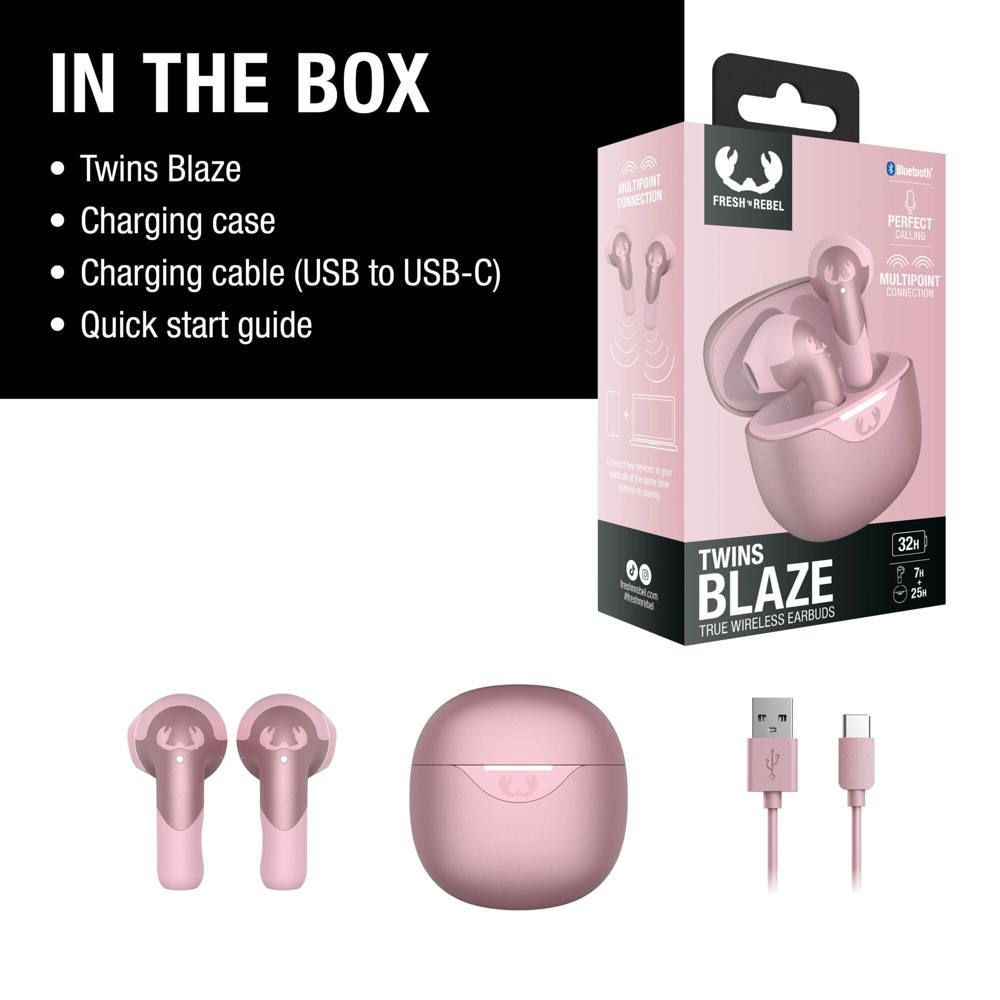 3TW2200 I Fresh 'n Rebel Twins Blaze - True Wireless oordopjes met ENC