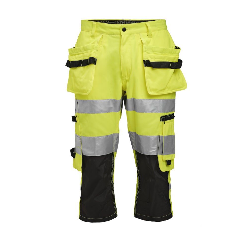 Jobman - 2217 Hi-Vis Long Shorts Geel/Zwart C60