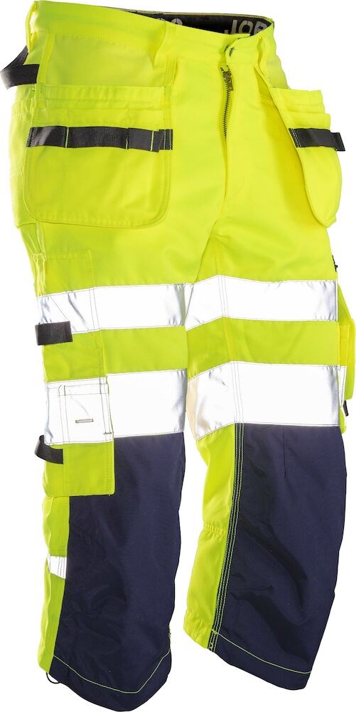 Jobman - 2217 Hi-Vis Long Shorts Geel/Zwart C60